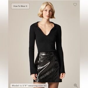 J.Crew Fitted pullover sweater in TENCEL™ lyocell blend